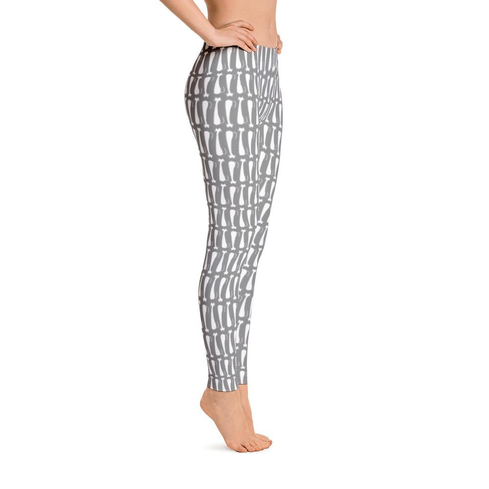 Pattern Cat 'Skinny Cat Silver-Grey' Leggings
