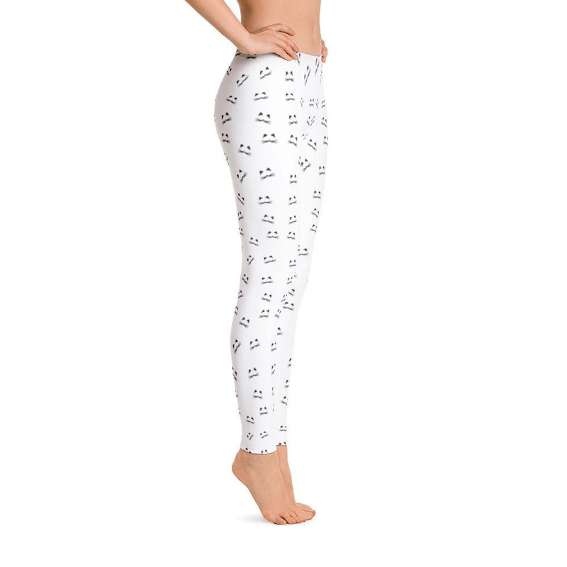 pattern cat kitty ears leggings for cat lovers