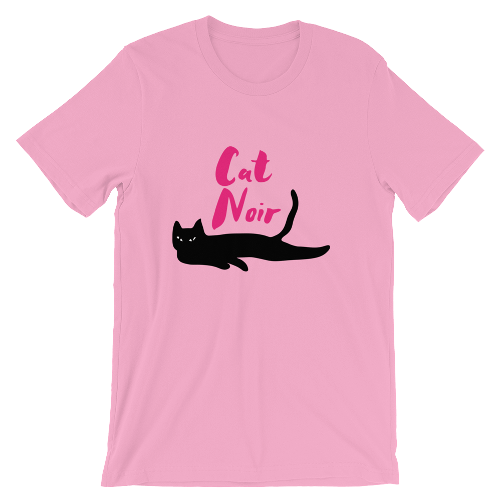 Cat Noir 'Pink' Unisex Short Sleeve T-Shirt