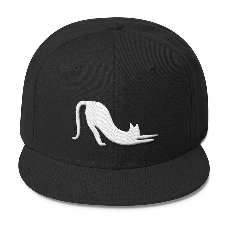 Yoga Cat 'Cat Stretch' Wool Blend Snapback Cap