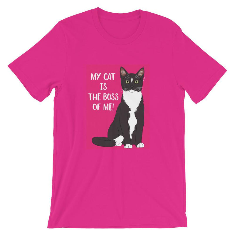Catitude Cat 'Boss Pink' Unisex Short Sleeve T-Shirt