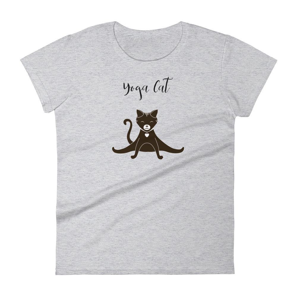 Yoga Cat 'Splits' Women's Short Sleeve T-Shirt