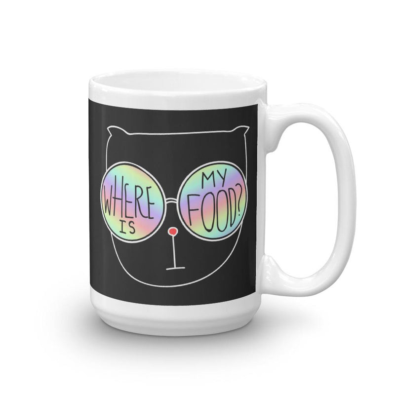 Summer Cat 'Feed Me' Mug