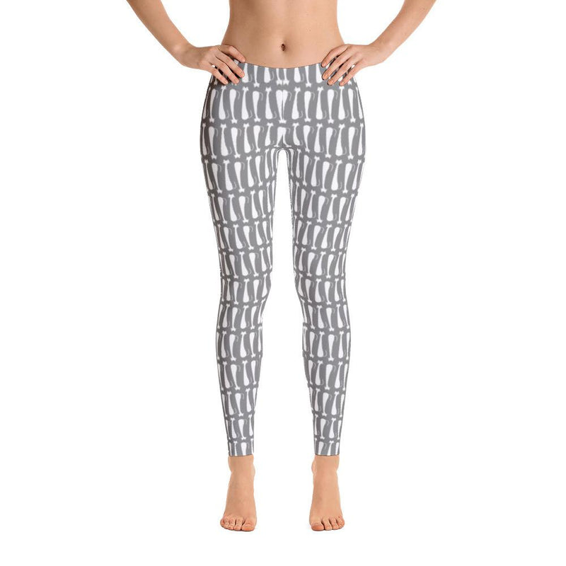 Pattern Cat 'Skinny Cat Silver-Grey' Leggings