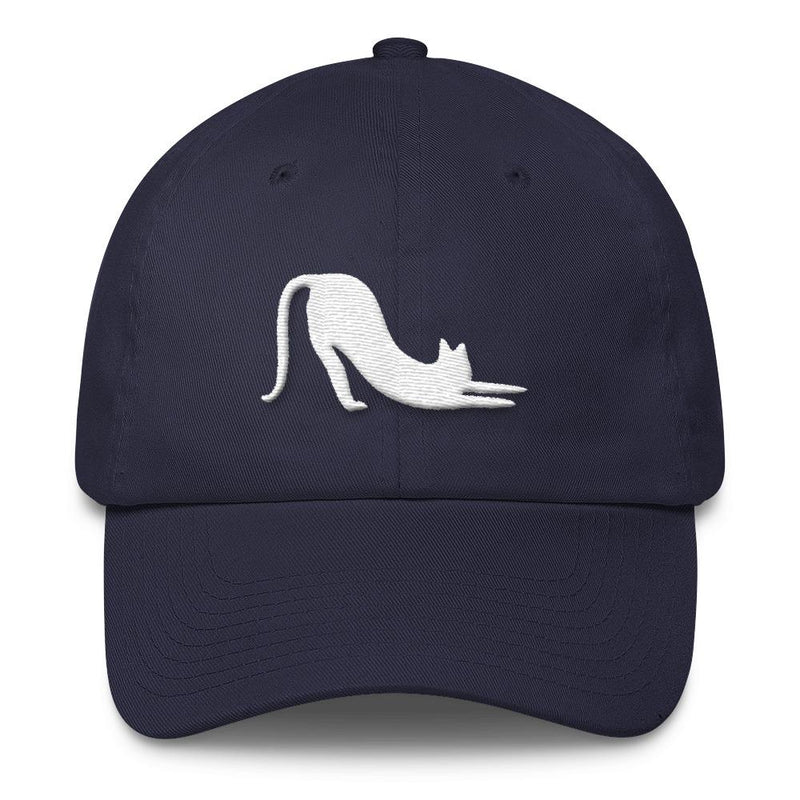 Yoga Cat 'Cat Stretch' Unstructured Cotton Cap