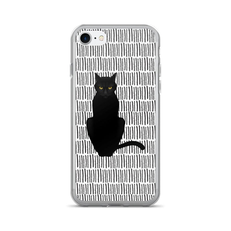 Cat Noir Panther Black and White iPhone 7 Case