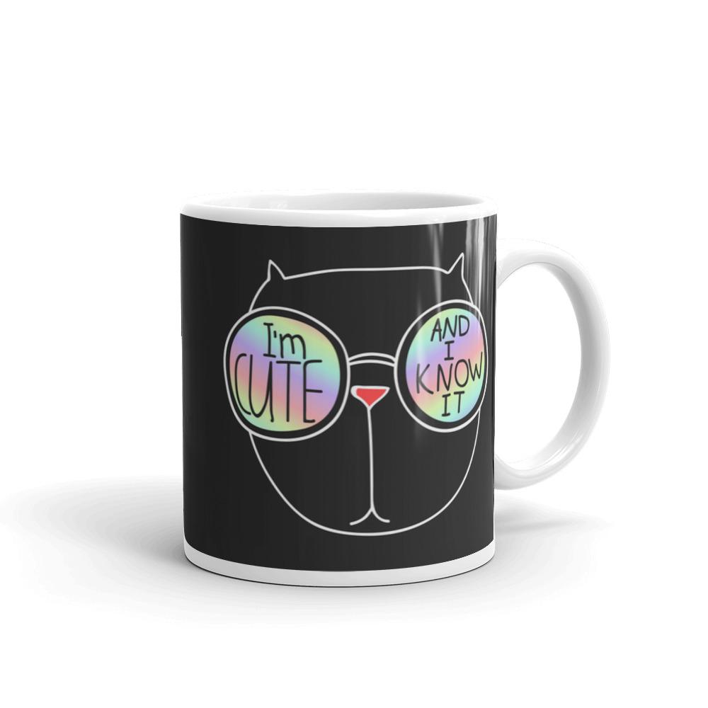 Summer Cat 'I'm Cute' Mug