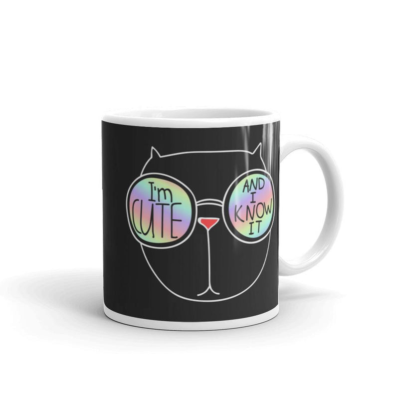 Summer Cat 'I'm Cute' Mug