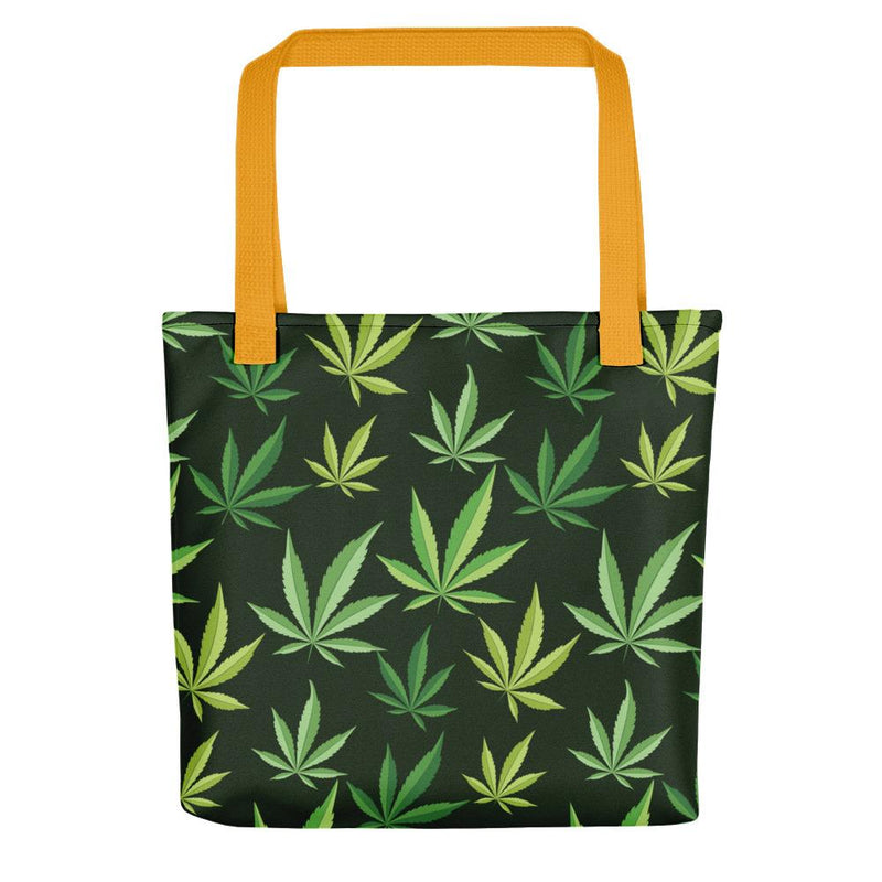 Evil Cat Mary J Tote bag in back view black handle