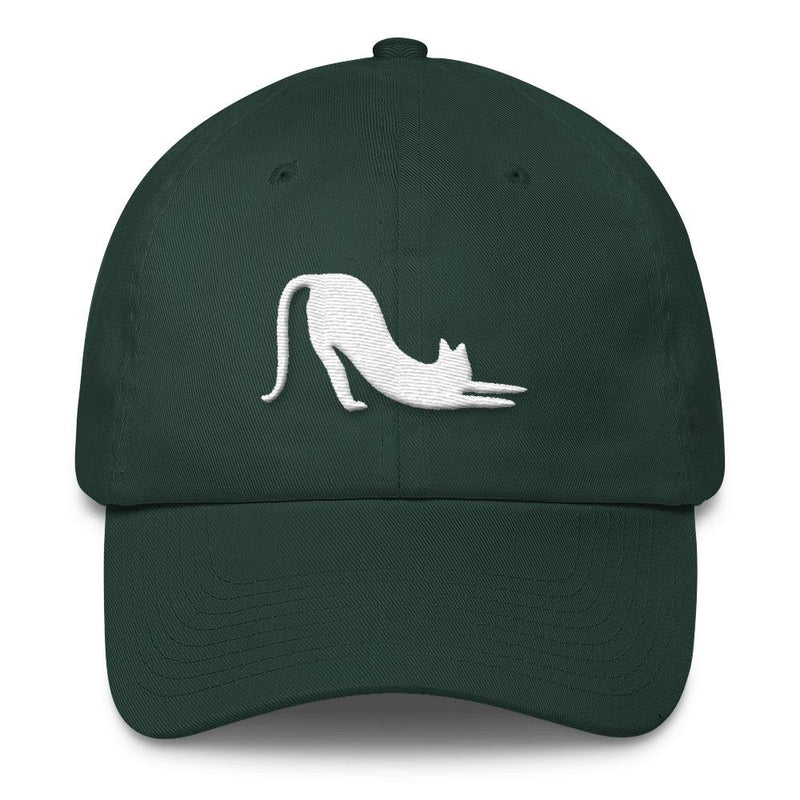 Yoga Cat 'Cat Stretch' Unstructured Cotton Cap