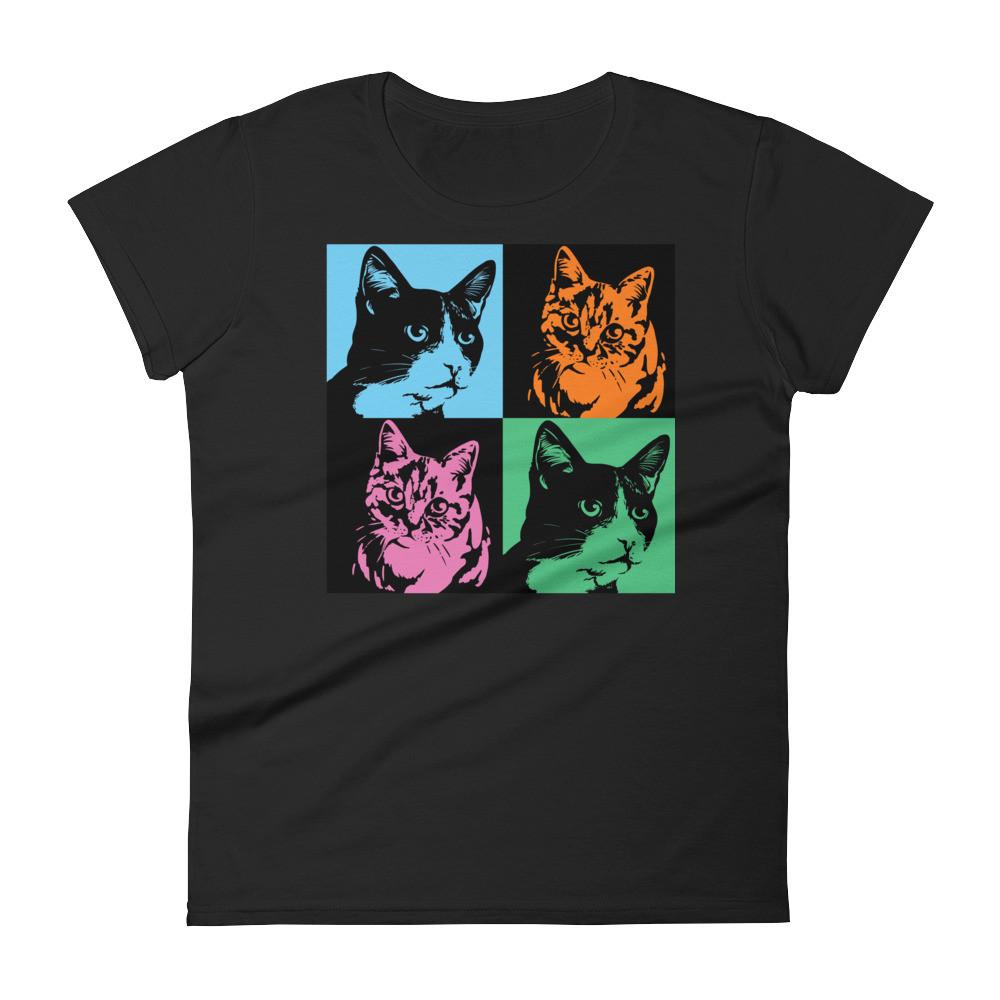 Pop Art Cat Women's Short Sleeve T-shirt