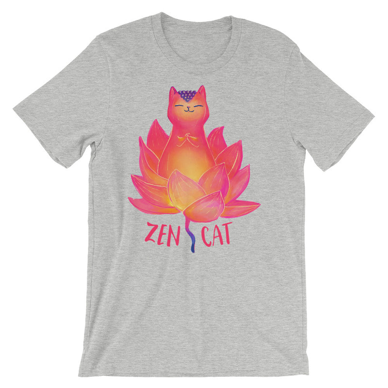 Zen Cat Short-Sleeve Unisex T-Shirt