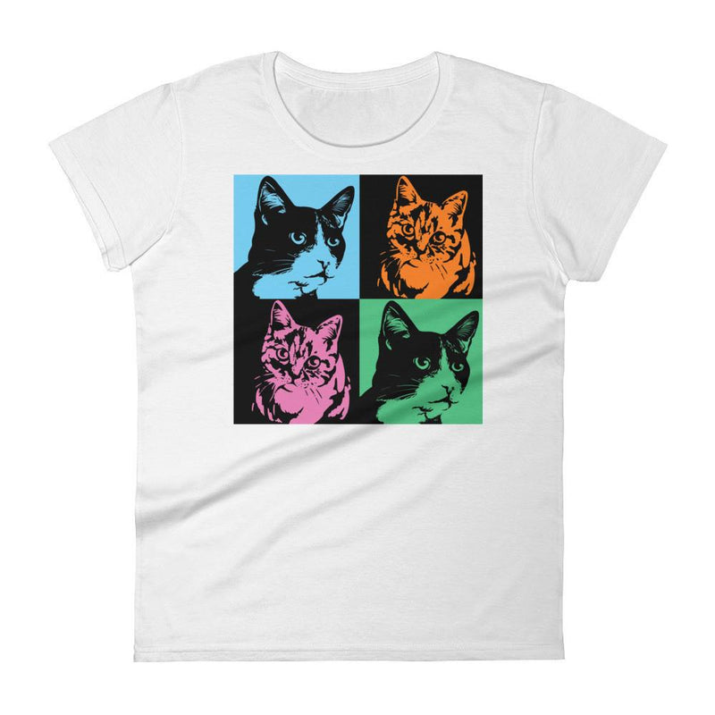 Pop Art Cat Women's Short Sleeve T-shirt