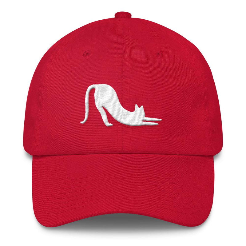 Yoga Cat 'Cat Stretch' Unstructured Cotton Cap