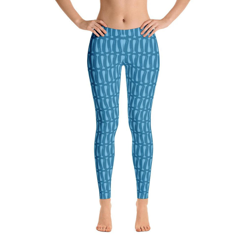 pattern cat skinny cat blue leggings for cat lovers