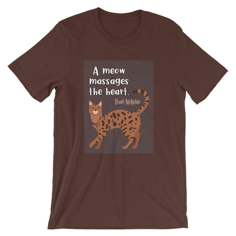 Catitude Cat 'Massage' Unisex Short Sleeve T-Shirt