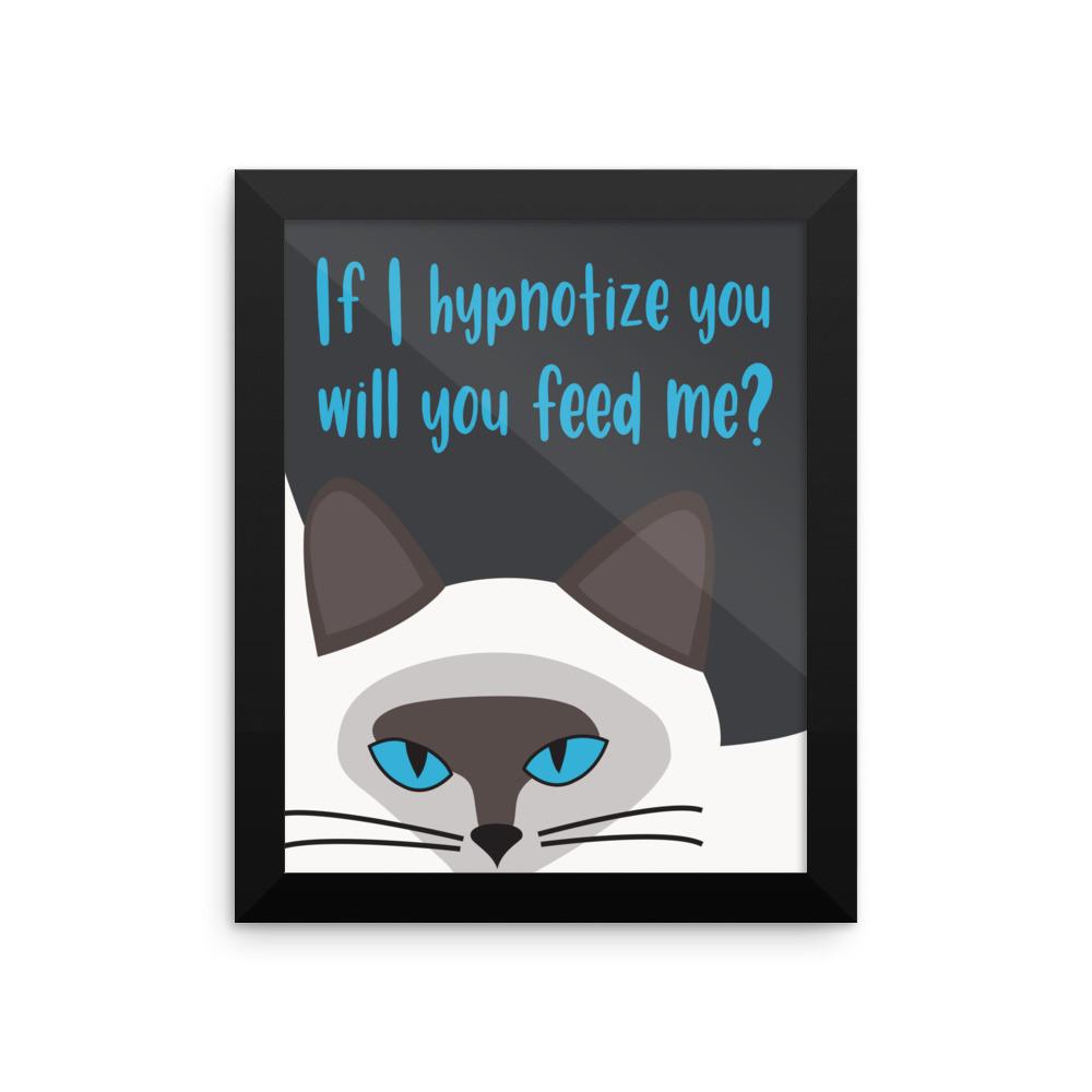Inscrutable Cat 'Hypnotize' Framed Matt Poster