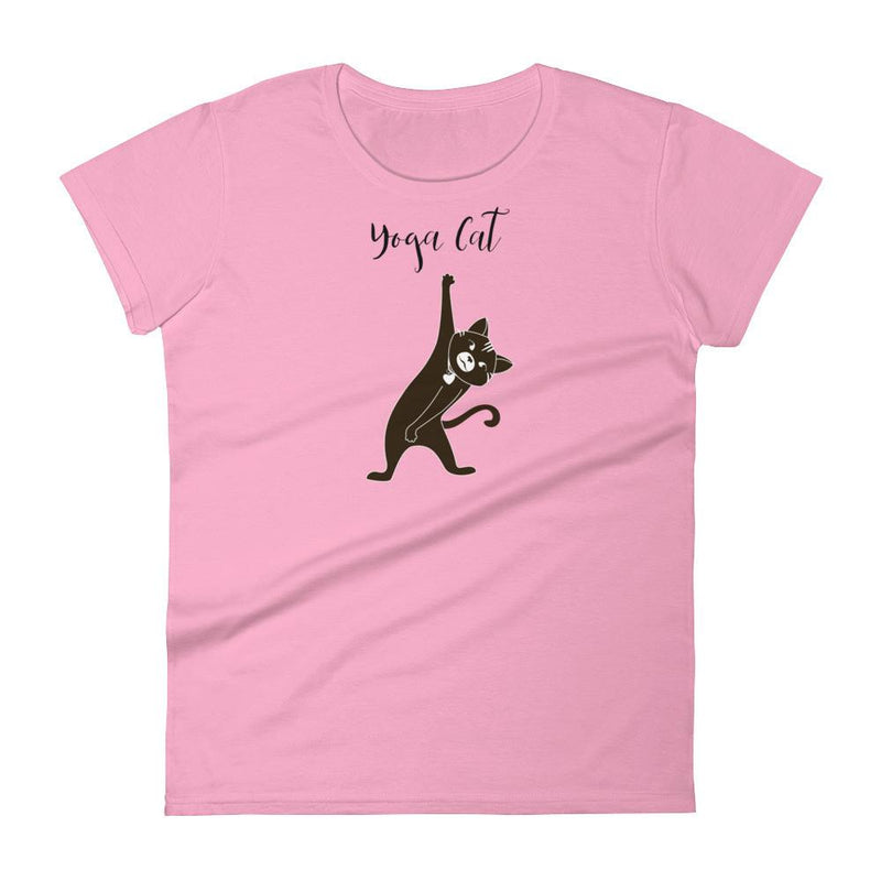 Yoga Cat 'Stretch' Women's Short Sleeve T-Shirt