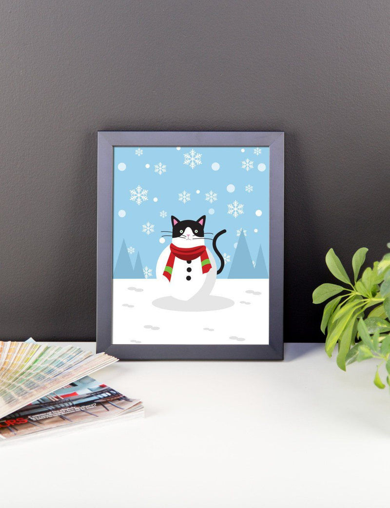 Cosmo Cat 'Winter Wonderland' Framed Matt Poster