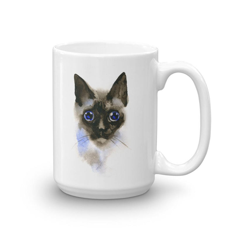 Color-Me Cat 'Siamese Watercolor' Mug
