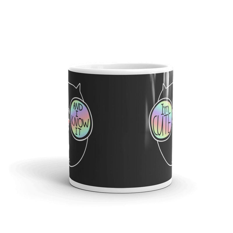 Summer Cat 'I'm Cute' Mug