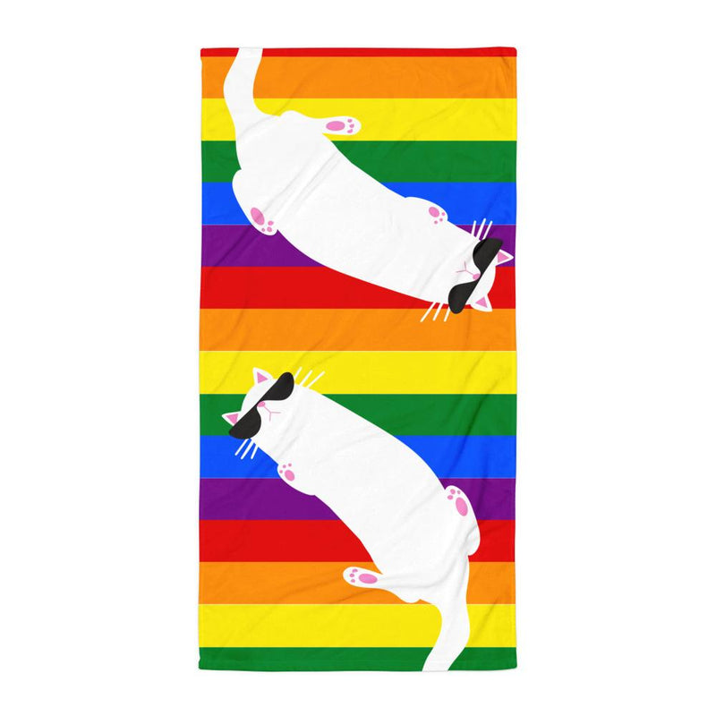 Summer Cat 'Rainbow' Versatile Lightweight Towel