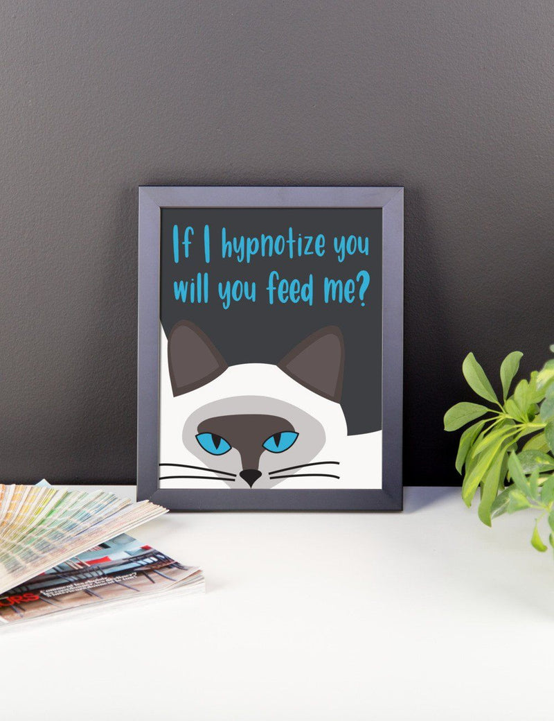 Inscrutable Cat 'Hypnotize' Framed Matt Poster