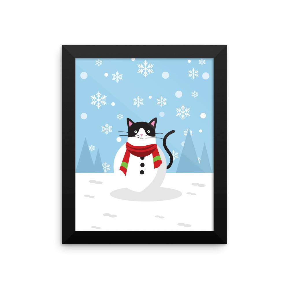 Cosmo Cat 'Winter Wonderland' Framed Matt Poster