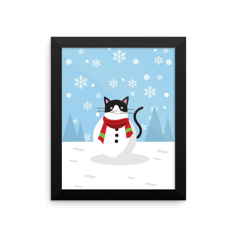 Cosmo Cat 'Winter Wonderland' Framed Matt Poster
