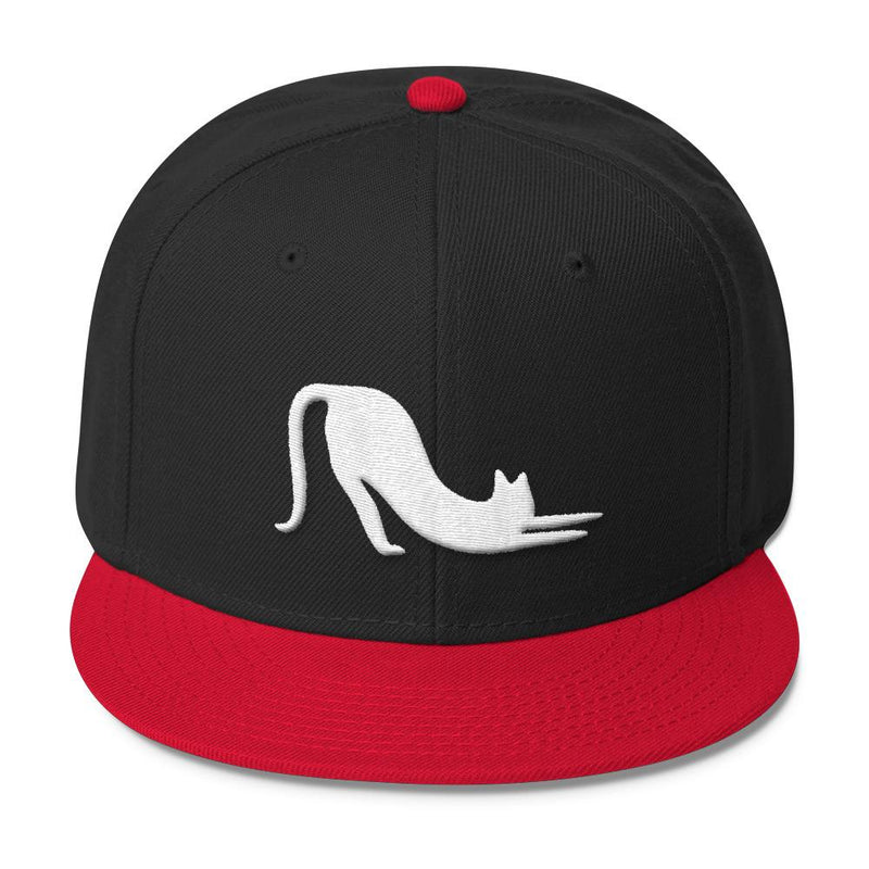 Yoga Cat 'Cat Stretch' Wool Blend Snapback Cap