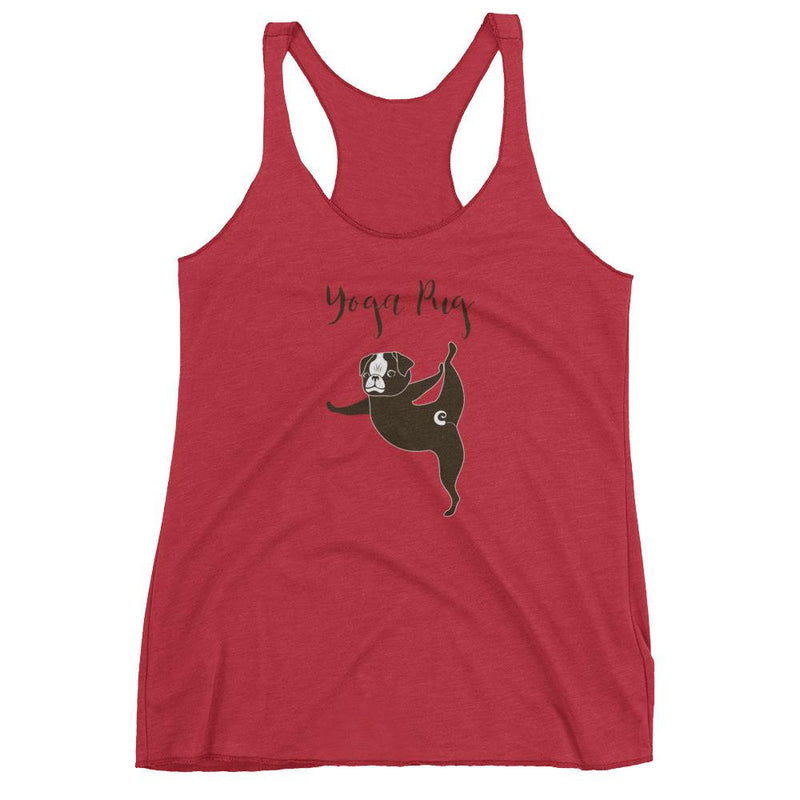 Yoga Pug 'Tippy Toes' Women's Tank Top