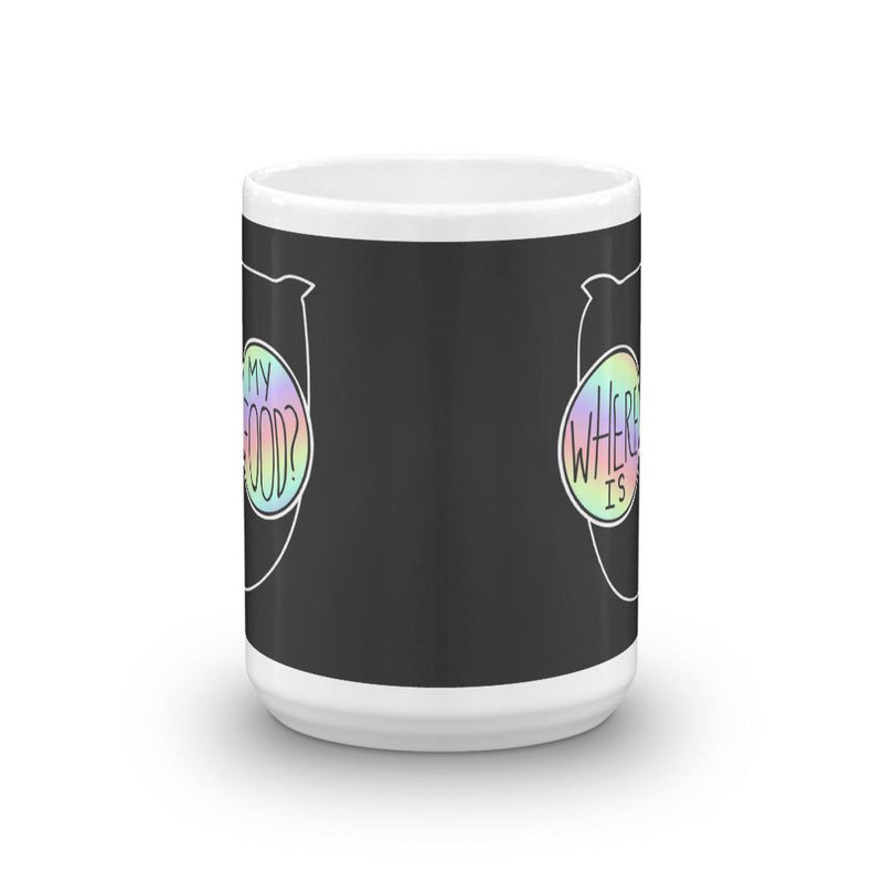 Summer Cat 'Feed Me' Mug