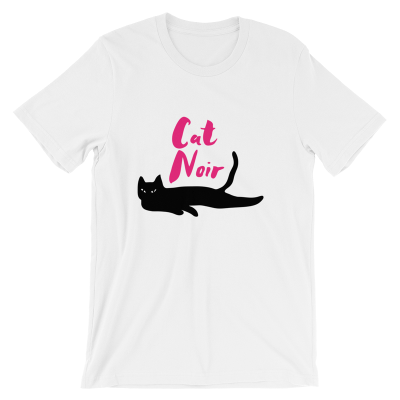 Cat Noir 'Pink' Unisex Short Sleeve T-Shirt