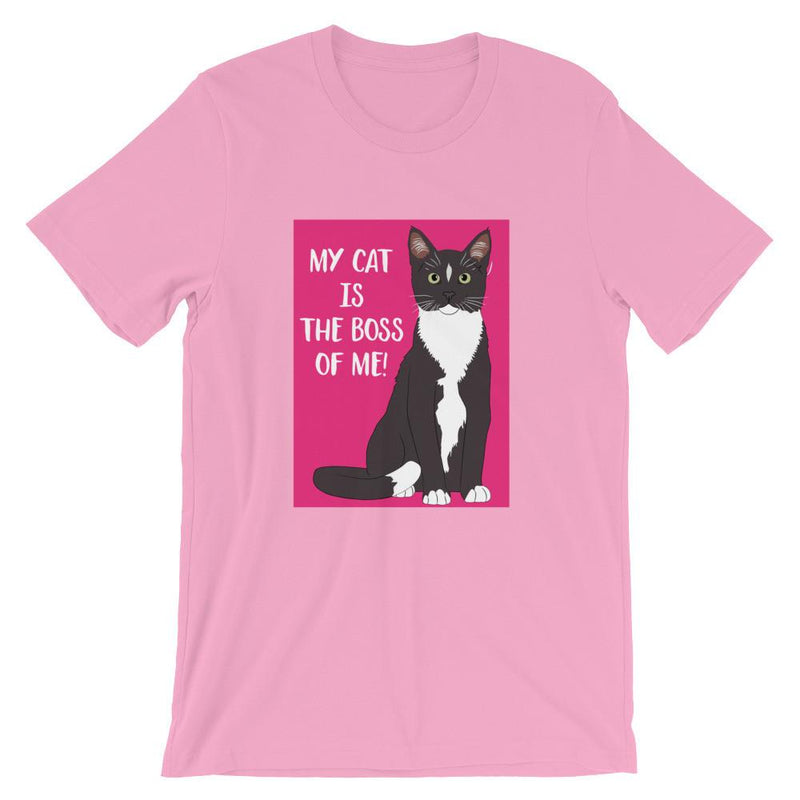 Catitude Cat 'Boss Pink' Unisex Short Sleeve T-Shirt
