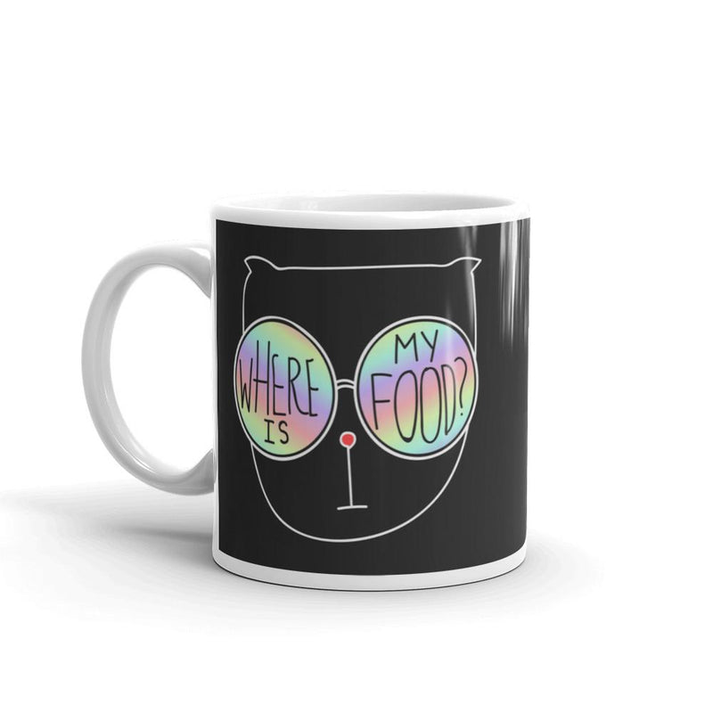 Summer Cat 'Feed Me' Mug