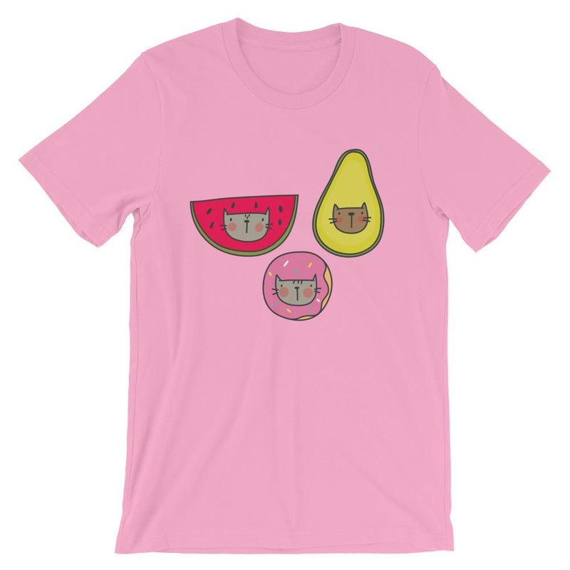 Summer Cat 'Fruit Medley" Unisex Short Sleeve t-Shirt