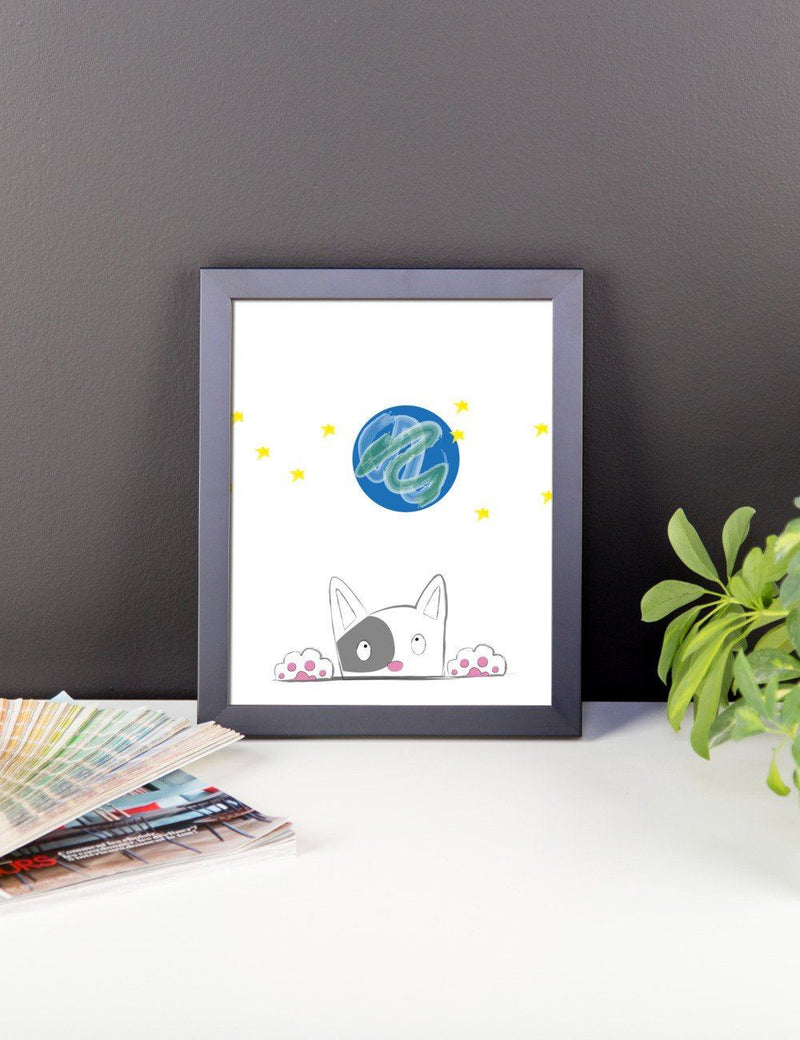 Rascal Cat 'Space' Framed Matt Poster