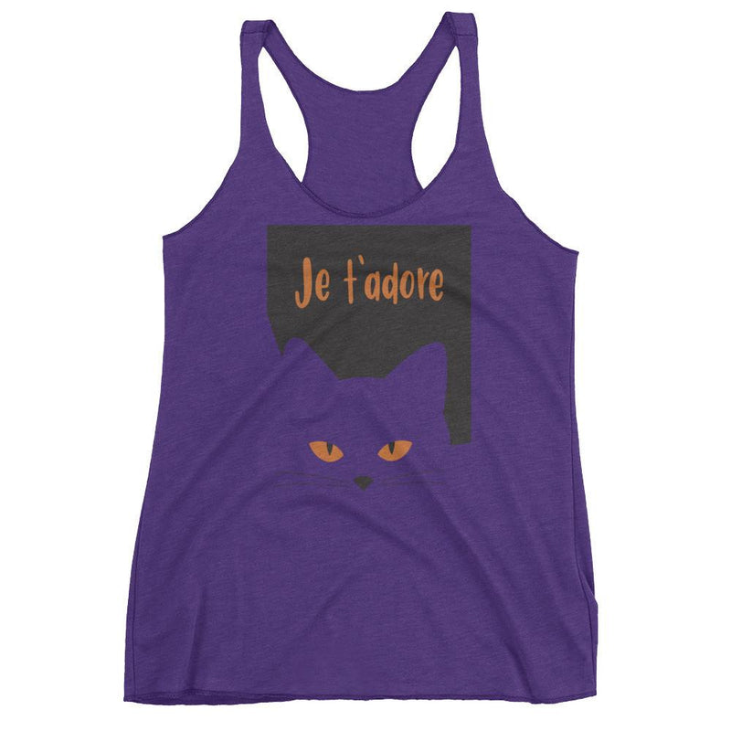 Inscrutable Cat 'Je T'Adore' Women's Tank Top
