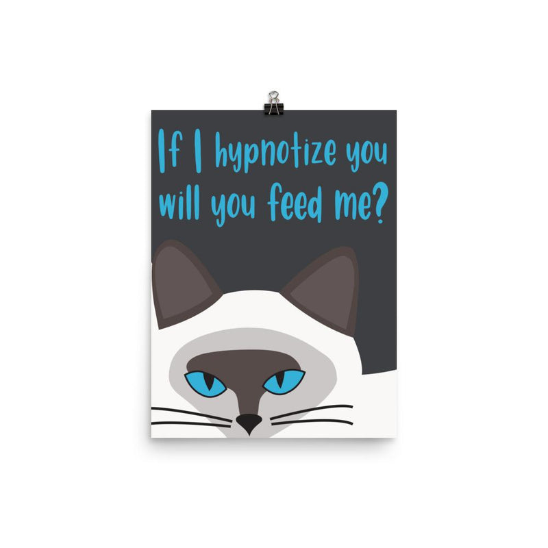Inscrutable Cat 'Hypnotize' Unframed Matt Poster