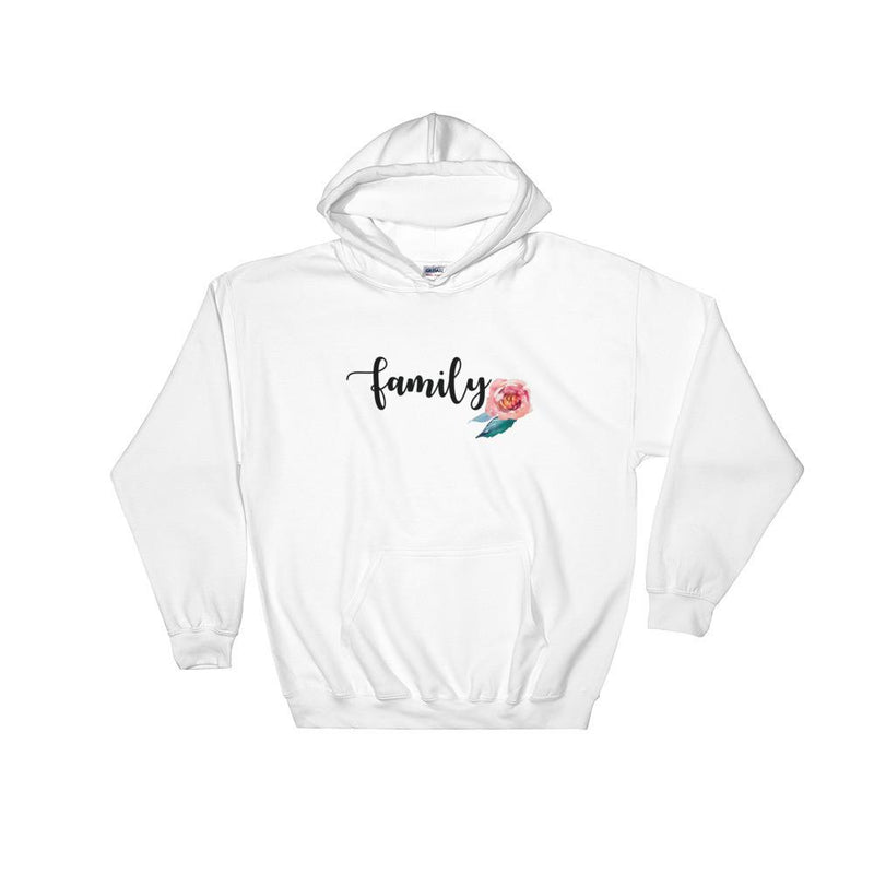 Floral Cat 'Family' Hooded Sweatshirt