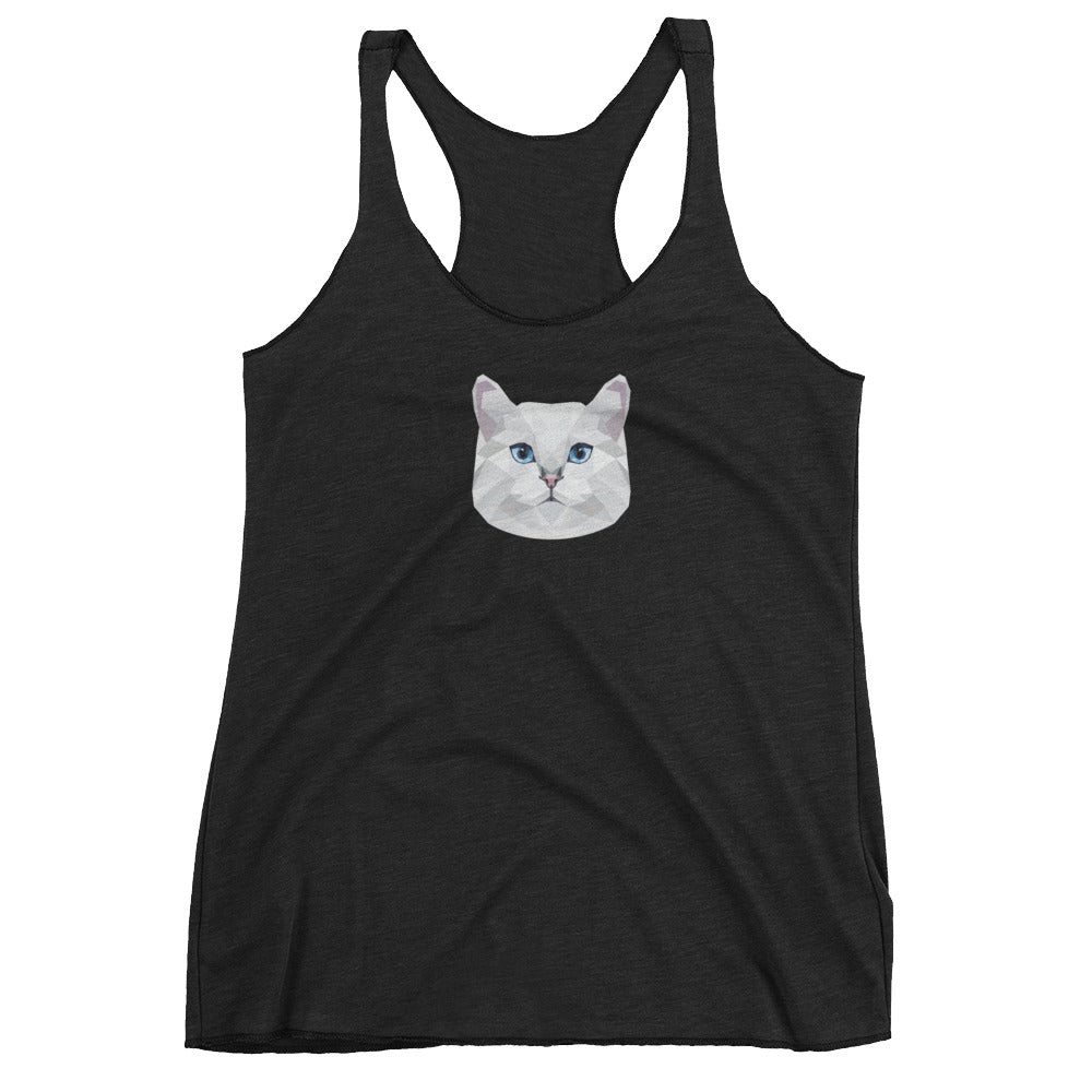 Color-Me Cat British Shorthair Women's Tank Top in Black