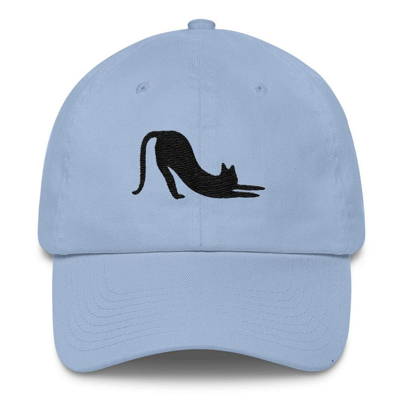 Yoga Cat 'Black Cat Stretch' Unstructured Cotton Cap