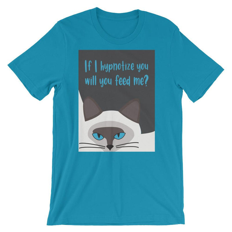Inscrutable Cat 'hypnotize' Unisex Short Sleeve T-Shirt