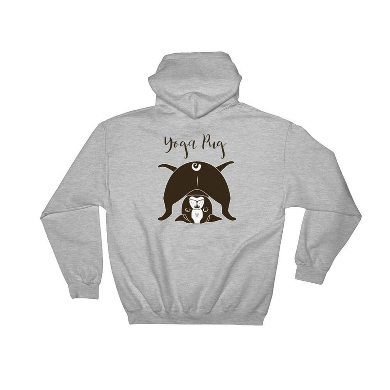 Yoga cat cool hoodie for women and men who love cats or cat lovers.