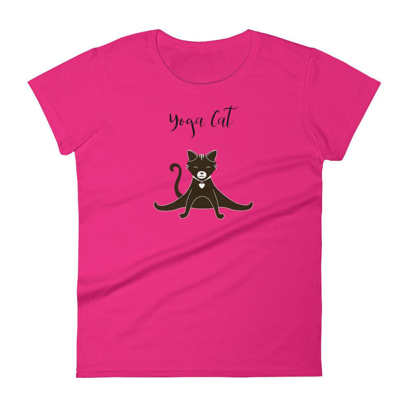 Yoga Cat 'Splits' Women's Short Sleeve T-Shirt