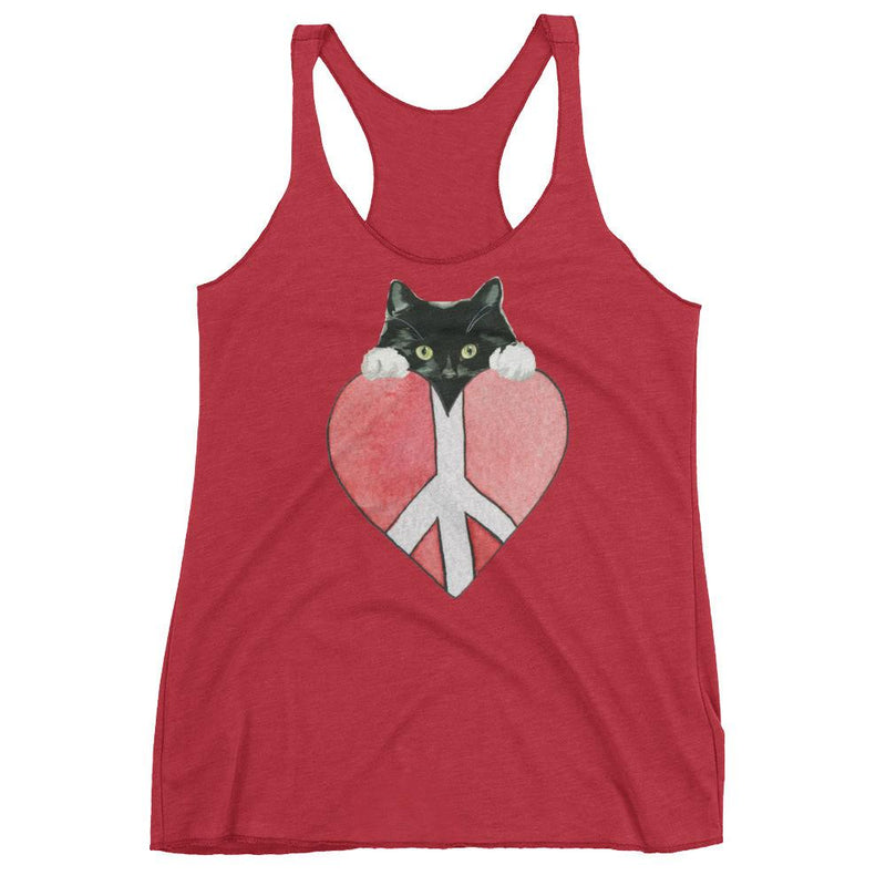 Peace Cat Women's Tank Top