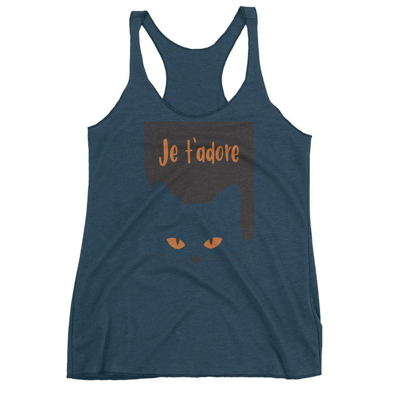 Inscrutable Cat 'Je T'Adore' Women's Tank Top