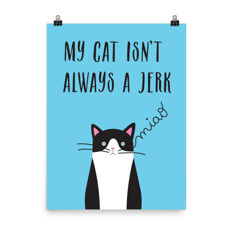 Catitude Cat 'Jerk' Matt Poster