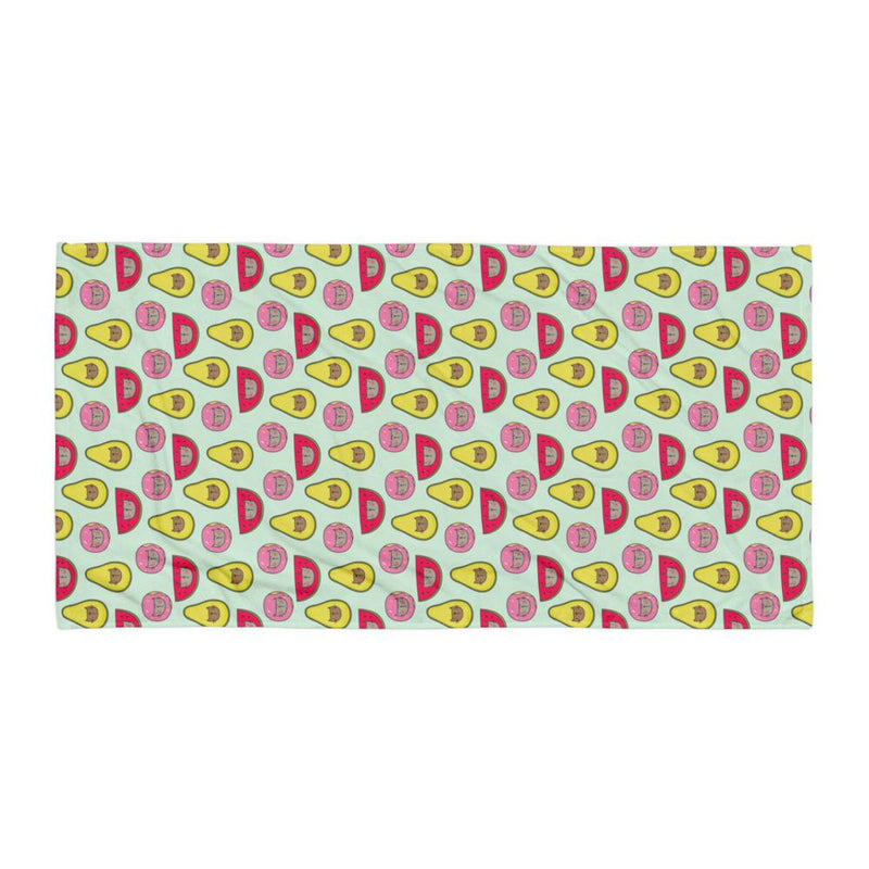 Summer Cat 'Fruity Medley' Versatile Lightweight Towel