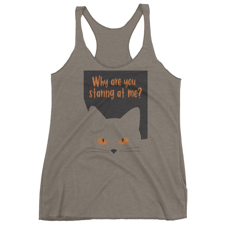 Inscrutable Cat Women's 'Staring'  Tank Top